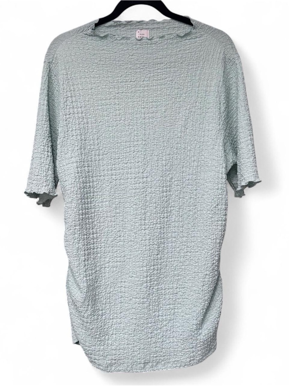 A New Day Mint Green Textured Flutter Sleeve Top XXL